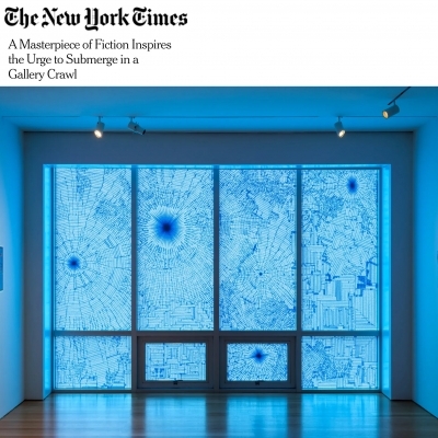 Tony Feher in group exhibition at Flag Art Foundation, reviewed in The New York Times