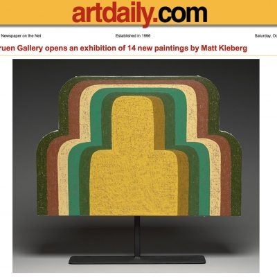 Matt Kleberg featured in Art Daily