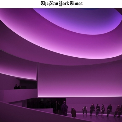 James Turrell Restrospective preview in New York Times